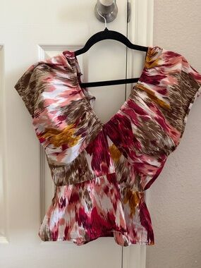 Anthropologie Open Back Top